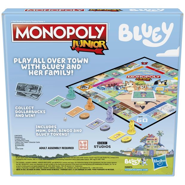 Monopoly Junior: Bluey Edition Board Game