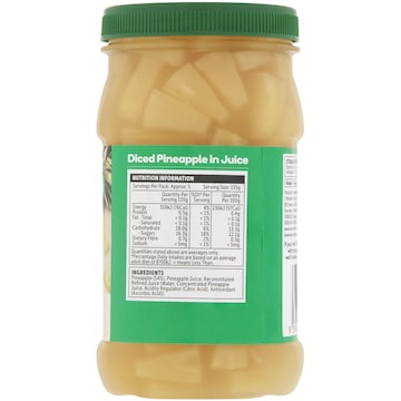 Woolworths Diced Pineapple In Juice 695g
