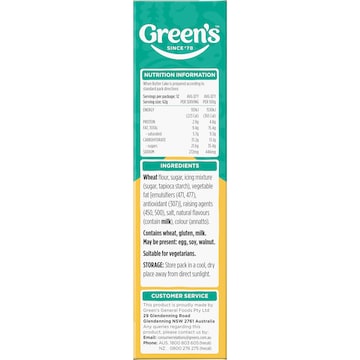 Green's Cake Mix Traditional Golden Butter 440g