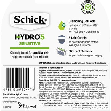 Schick Hydro 5 Sense Comfort Refill 4 pack