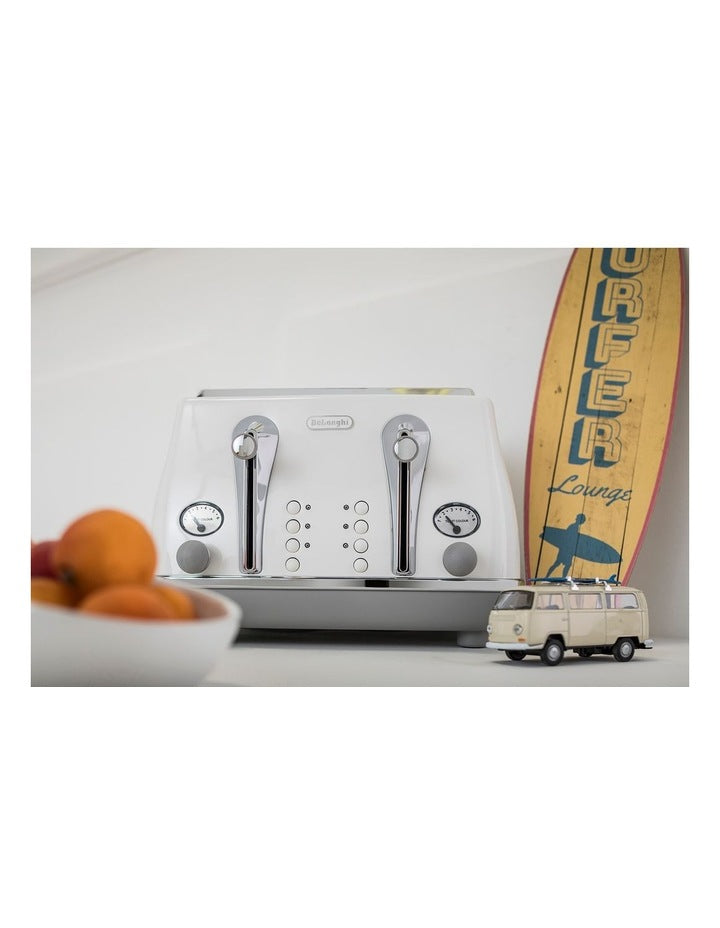 Icona Capitals Sydney 4 Slice Toaster CTOC4003W