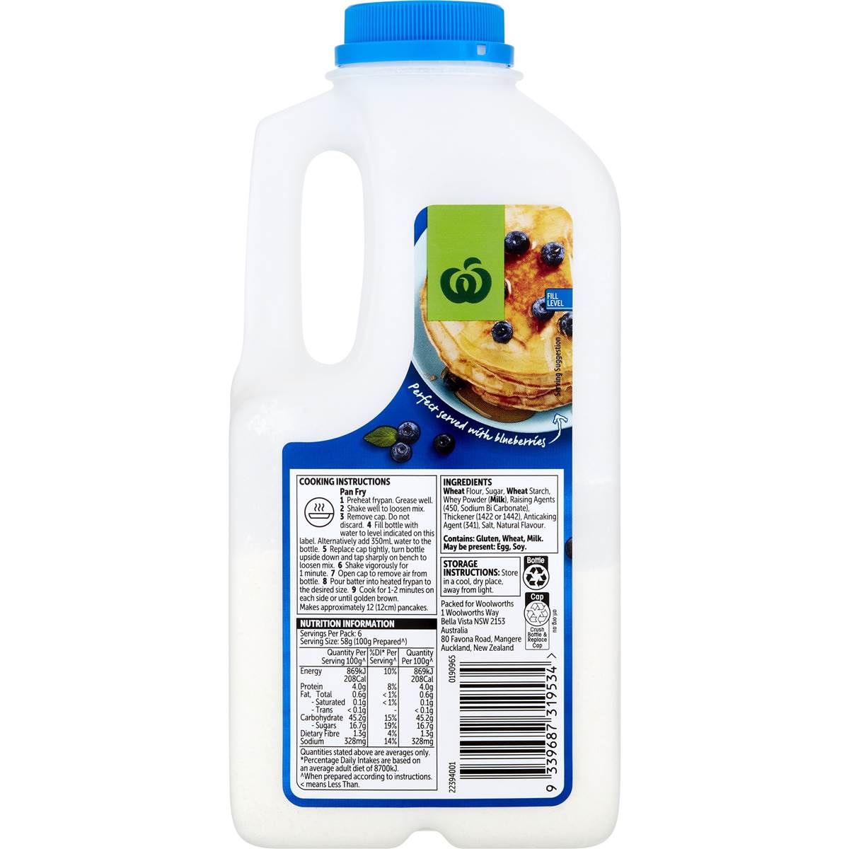 Woolworths Original Pancake Mixer 350G