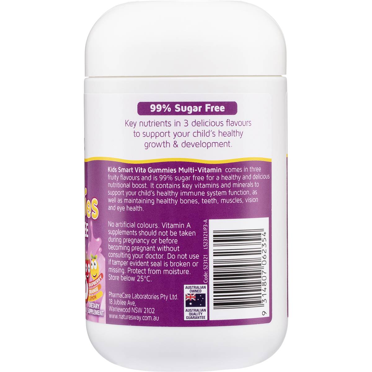 Nature's Way Kids Smart Vita-Gummies Sugar Free Multi Trio 75 pack