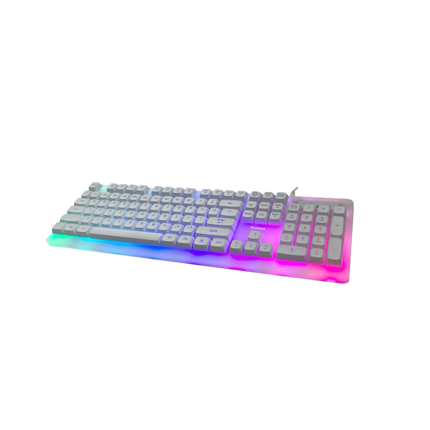 Playmax Aurora Gaming Keyboard (White)