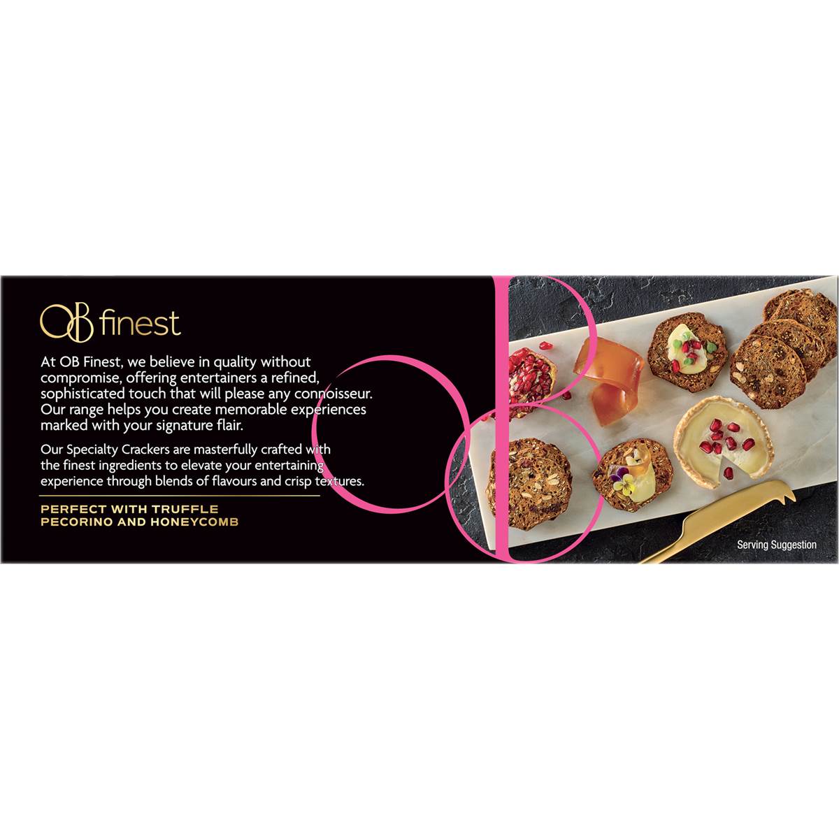 OB Finest Specialty Crackers Fig & Almond 150g