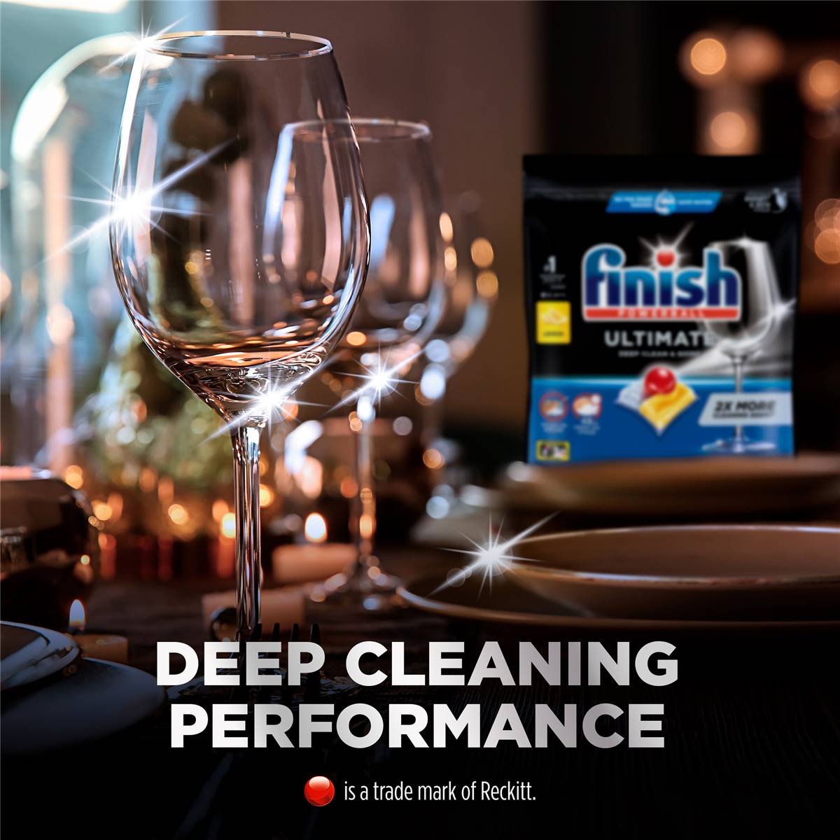 Finish Ultimate Lemon Dishwasher Tablets 62 pack