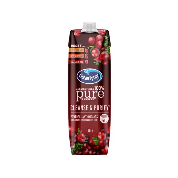 OCEAN SPRAY PURE CRANBERRY JUICE 1L