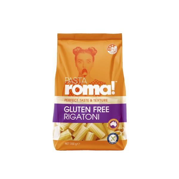ROMA GLUTEN FREE PASTA 350G:RIGATONI:.:350 GRAM