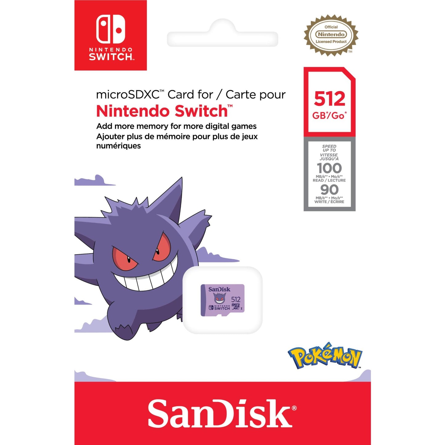 SanDisk® Pokémon™ 512GB microSD™ Card