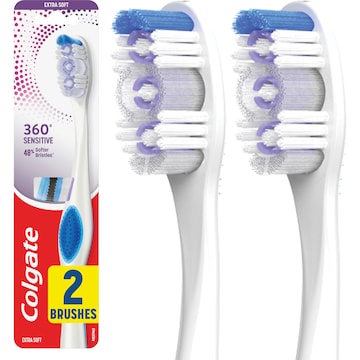 Colgate Toothbrush 360 Sensitive Extra Soft 2 pack