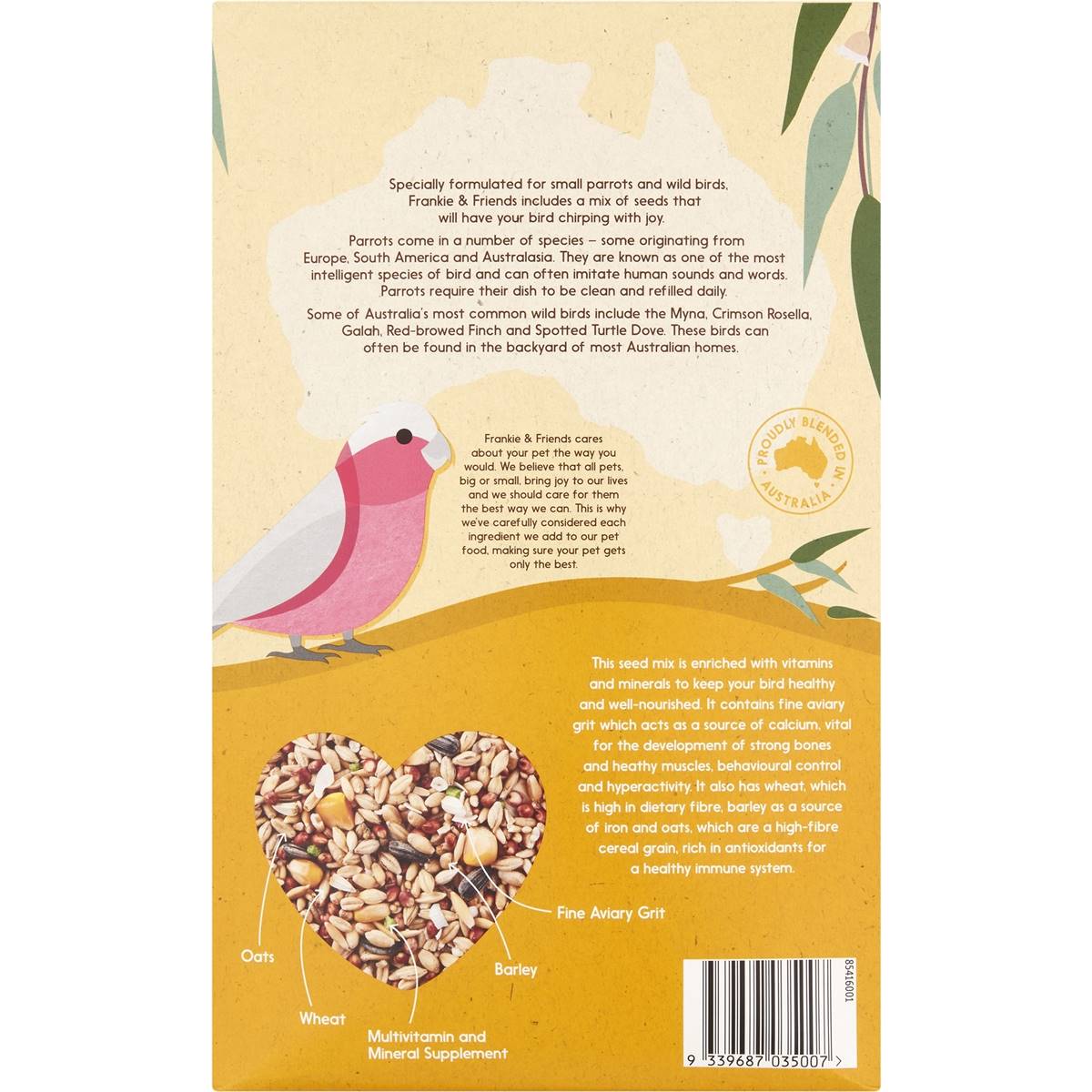 Frankie & Friends Small Parrot & Wildbird Bird Seed Mix 2kg