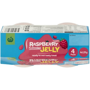 Woolworths Raspberry Jelly 4 pack