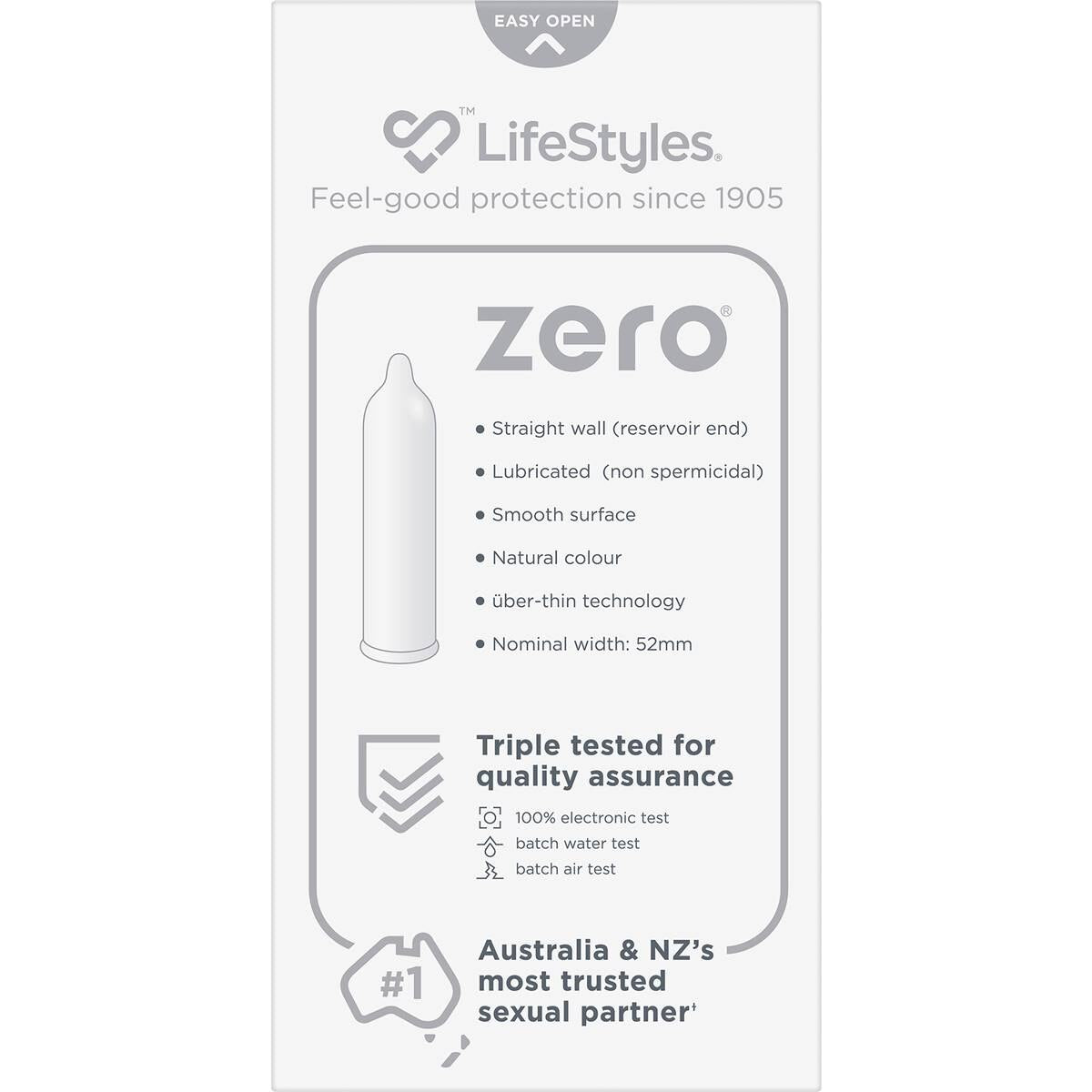 Lifestyles Zero Uber Thin Condoms 20 Pack