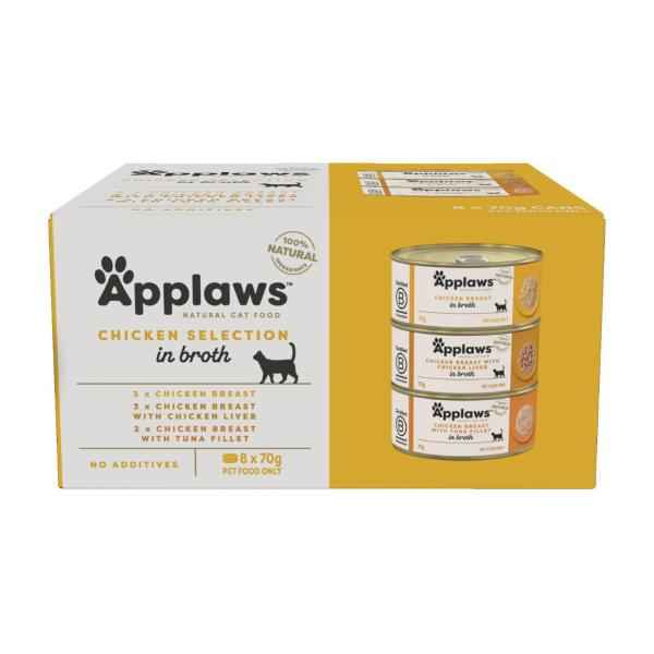 Tin Cat Food Chicken Selection Multipack 8x70g