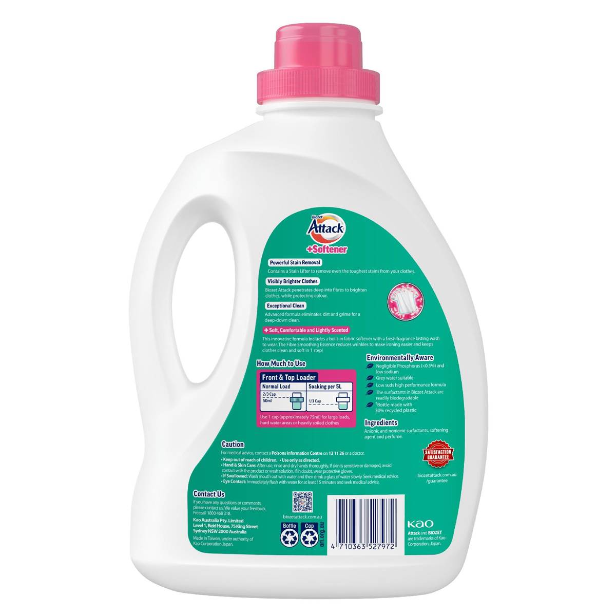 Biozet Attack Liquid With Softener 2l