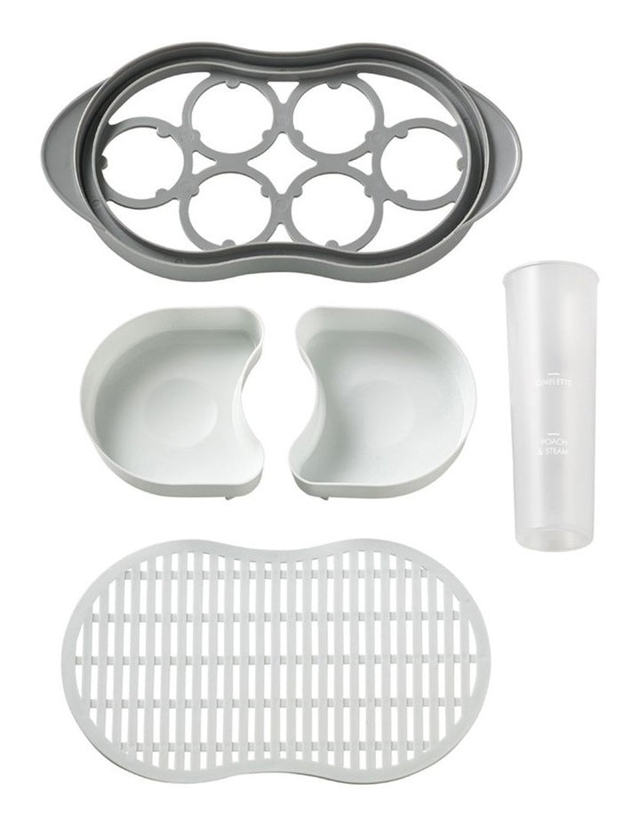 Poach And Boil EC1300 Egg Cooker in White