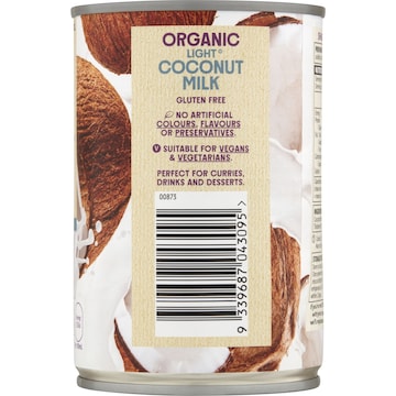 Macro Organic Light Coconut Milk 400mL