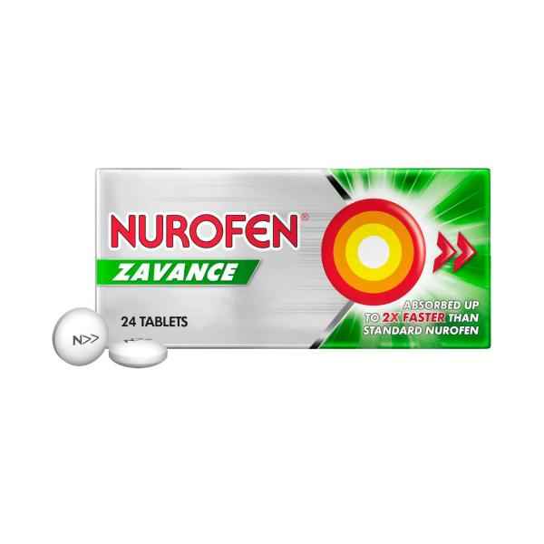 Zavance Tablets Pain Relief 256mg Ibuprofen