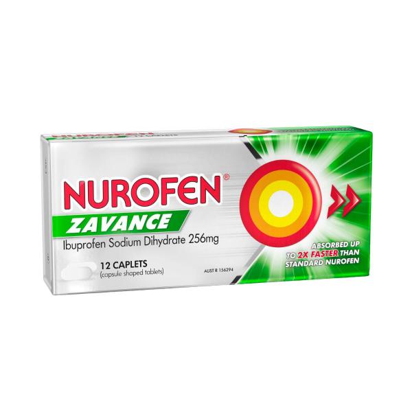 NUROFEN ZAVANCE:CAPLETS:.:12PACK