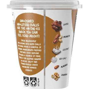 Tasti Smooshed Wholefood Balls Peanut Butter & Caramel 207g