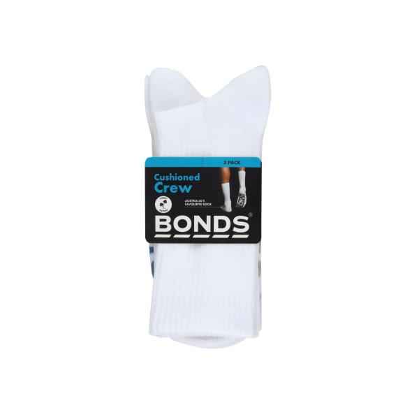 BONDS MENS LOGO CREW 3PK 6+