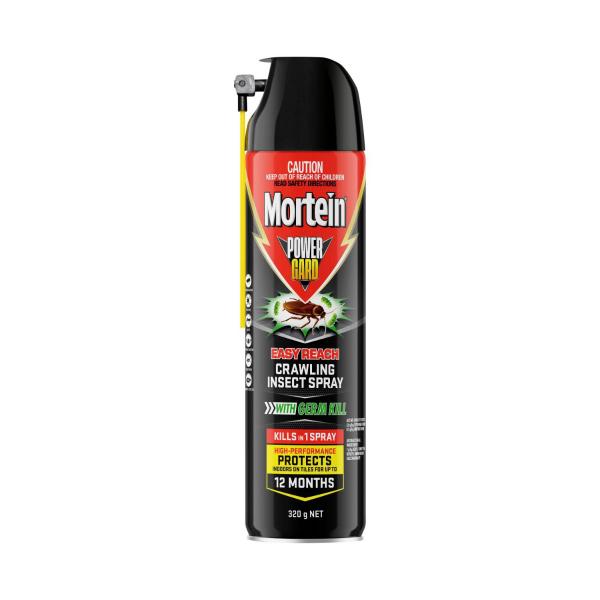 MORTEIN POWERGARD EASY REACH CRAWLING INSECT KILLER WITH GERM KILL 320GRAM