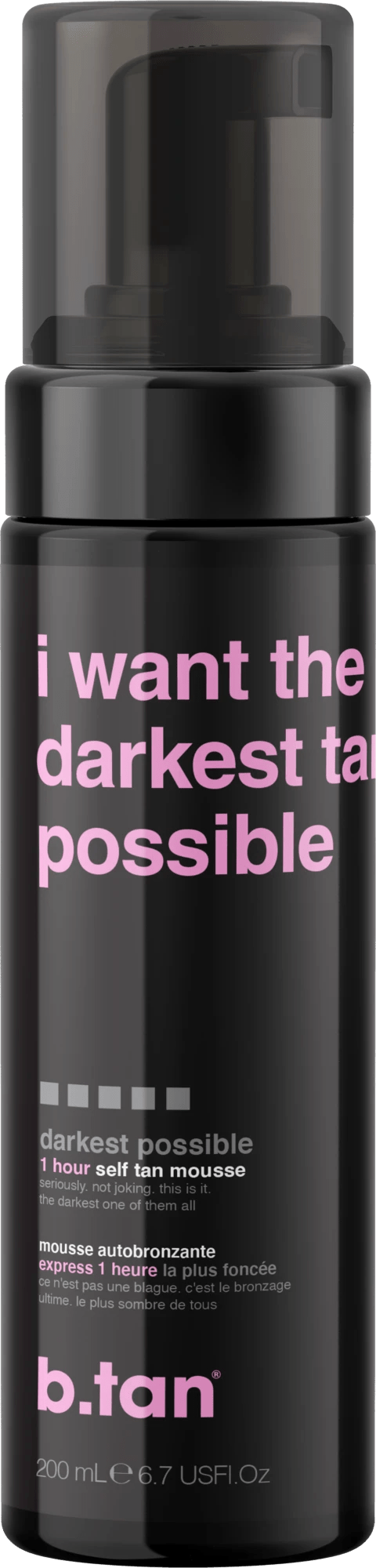 b.tan I Want The Darkest Tan Possible - Self Tan Mousse 200mL