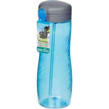 Sistema Hydration Tritan Quick Flip Drink Water Bottle Assorted 800mL