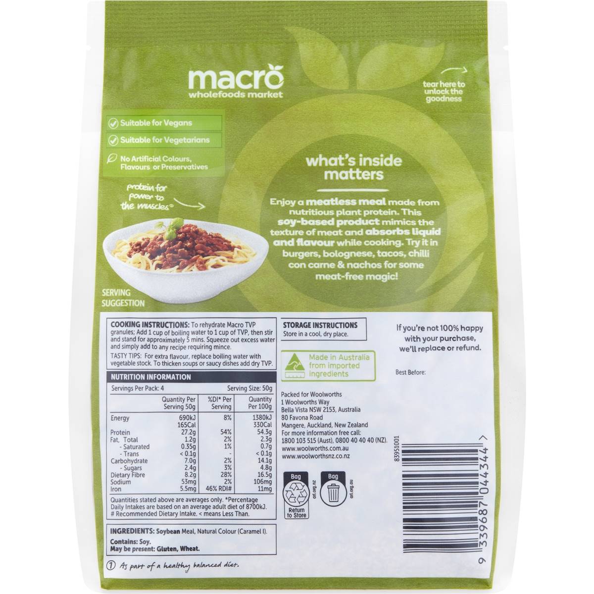 Macro Textured Vegetable Protein 200g