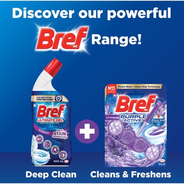Bref Purple Active Lavender Toilet Cleaner Block 50g