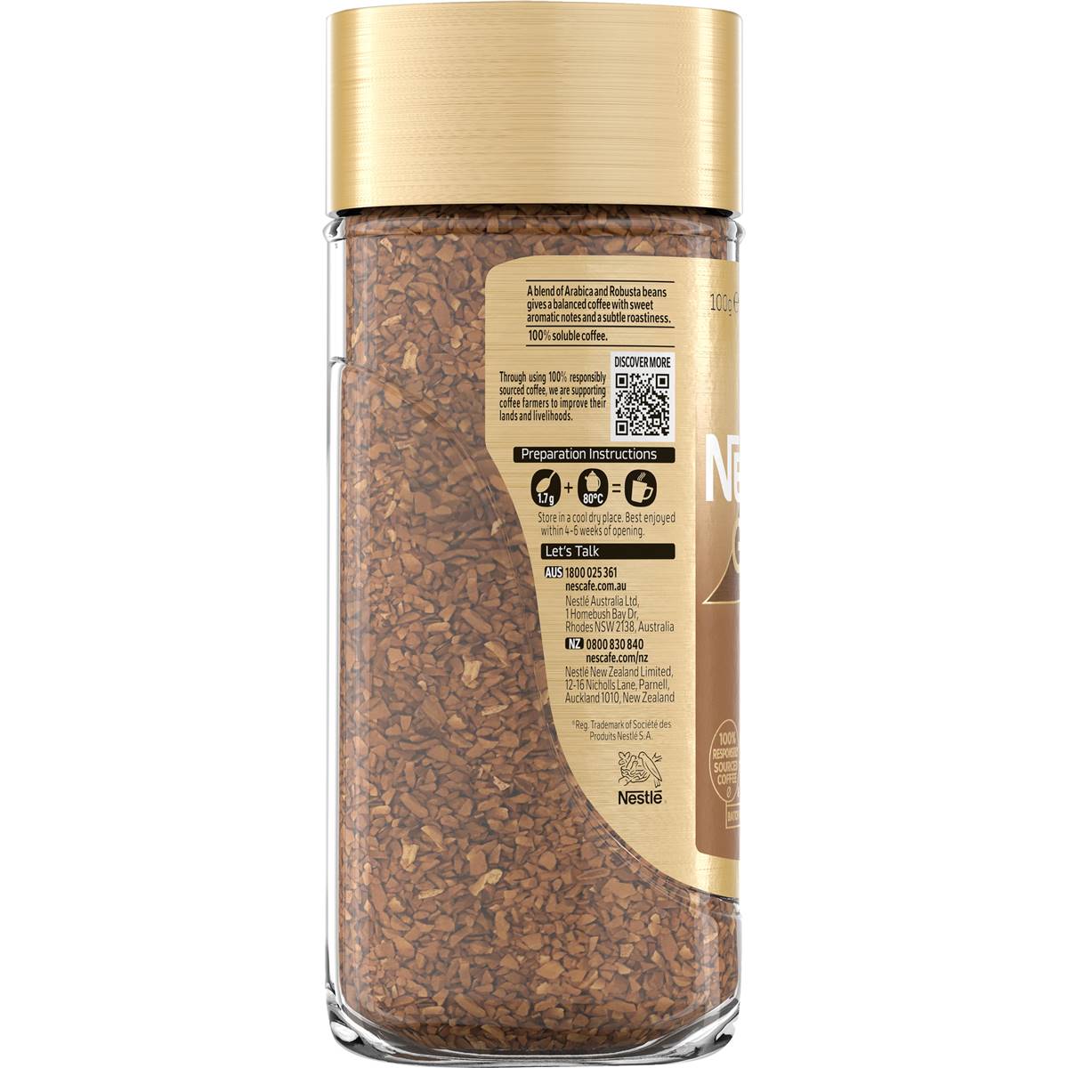 Nescafe Gold Original Soluble Instant Coffee Jar 100g