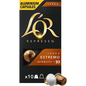 L'OR Espresso Lungo Estremo Coffee Pods Nespresso Compatible 10 pack