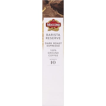 Moccona Barista Reserve Coffee Pods Intensity 10 Dark Espresso 10 pack