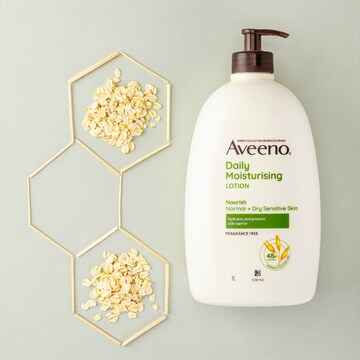 Aveeno Daily Moisturising Body Lotion Fragrance Free Sensitive Skin 1L