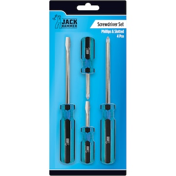 Jack Hammer Screw Driver Set 4 Piece each
