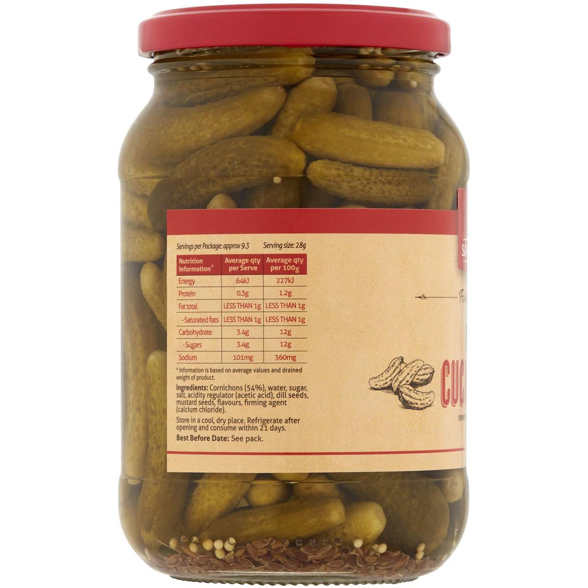 Sandhurst Baby Cucumbers 500g