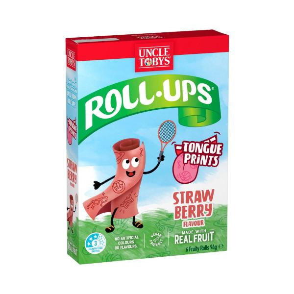 Fun Prints Strawberry Roll Ups School Lunchbox Snacks