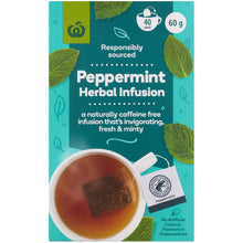 Woolworths Peppermint Tea 40 Pack