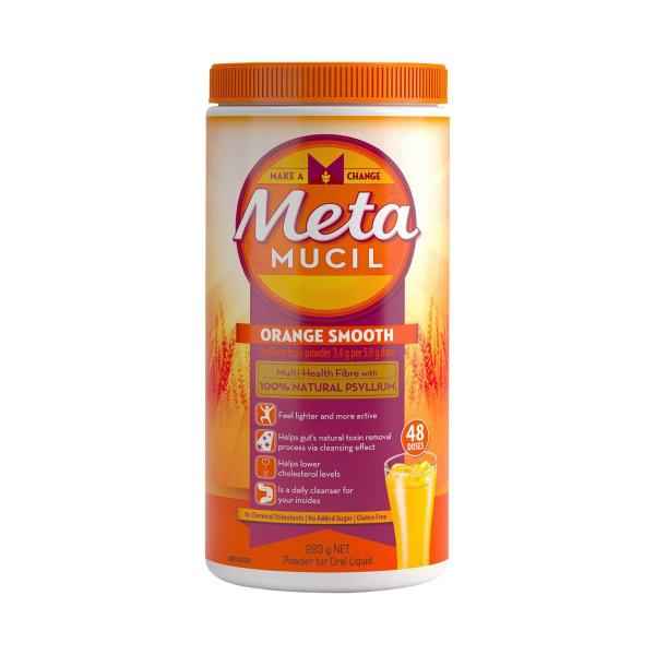 METAMUCIL POWDER 48 DOSE DAILY FIBRE SUPPLEMENT SMOOTH ORANGE 283G