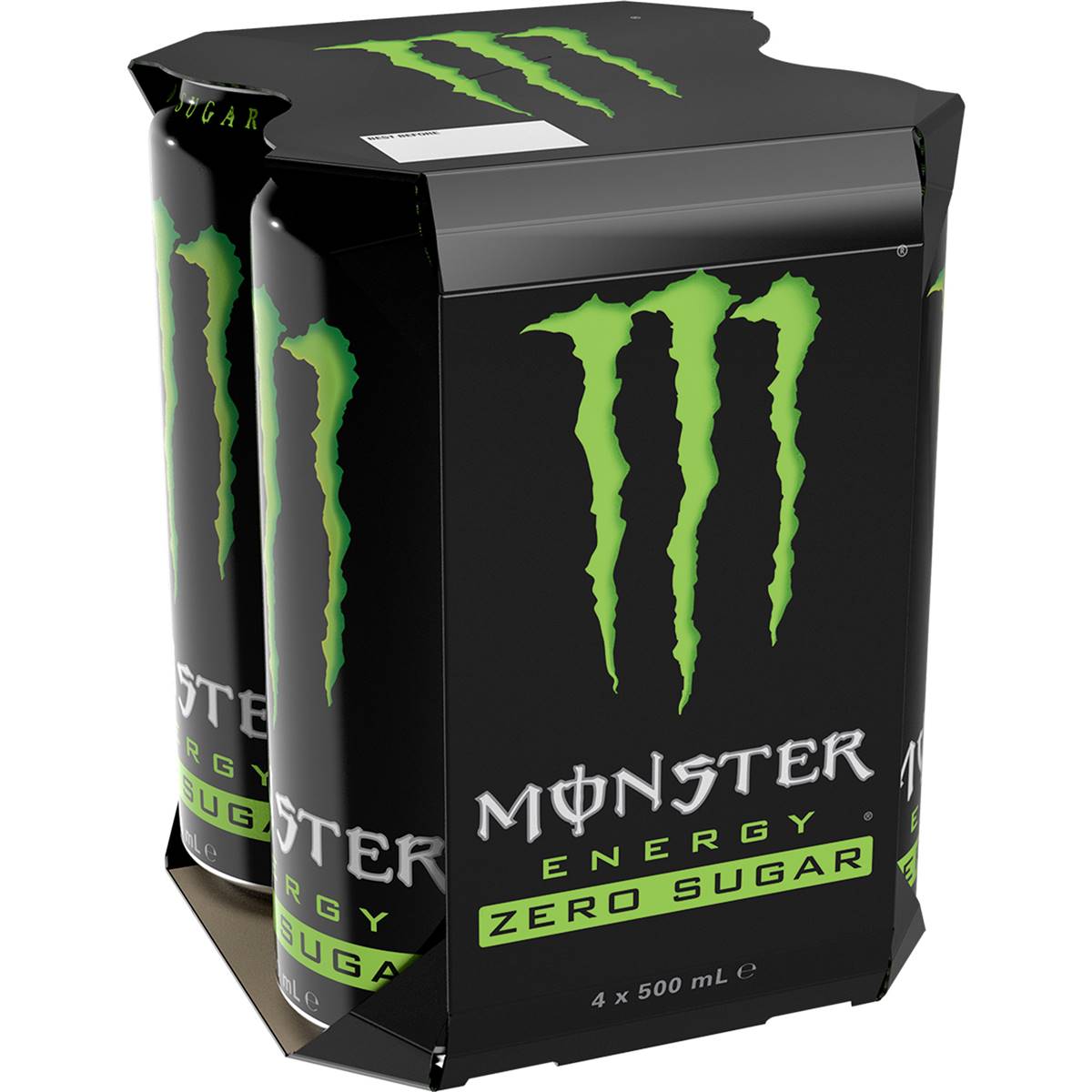 Monster Energy Zero Sugar Cans 500mL x 4 pack