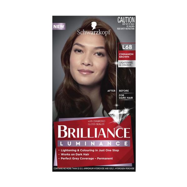 SCHWARZKOPF BRILLIANCE L68 CINNAMON BROWN