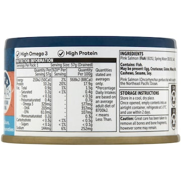 Woolworths Salmon In Springwater 95g
