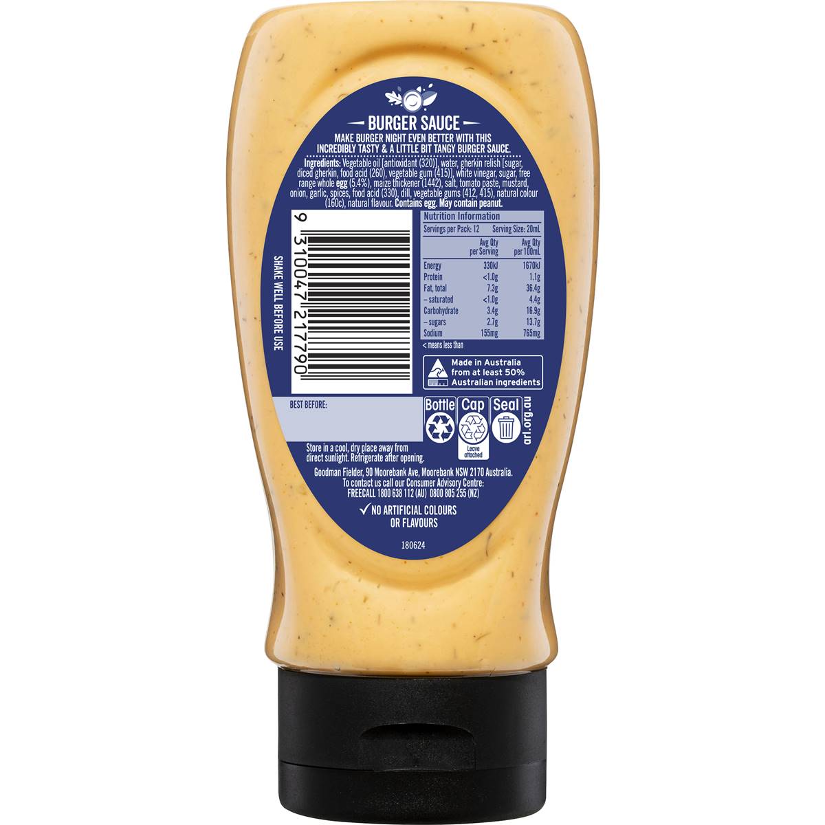 Praise Burger Sauce Aioli 250ml