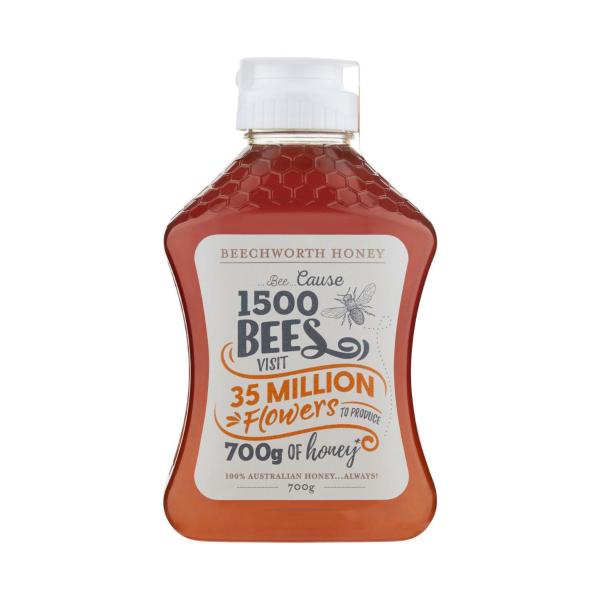 BEECHWORTH BEE CAUSE 100% AUSTRALIAN HONEY SQUEEZE 700G