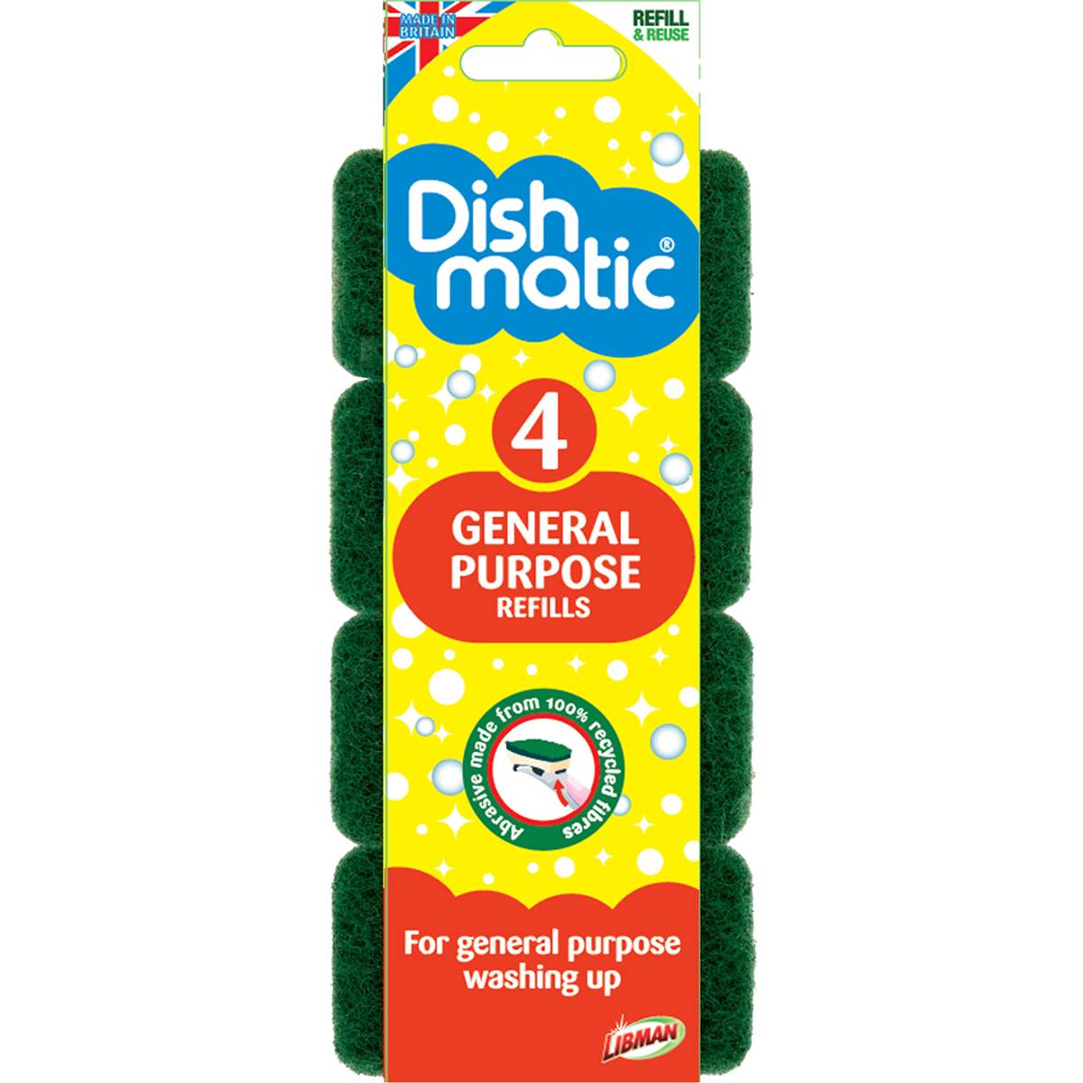 Dishmatic General Purpose Refills 4 pack