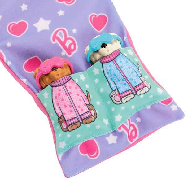 Barbie Doll & Puppy Slumber Party Playset