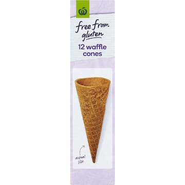 Woolworths Free From Gluten Waffle Cones 12 pack