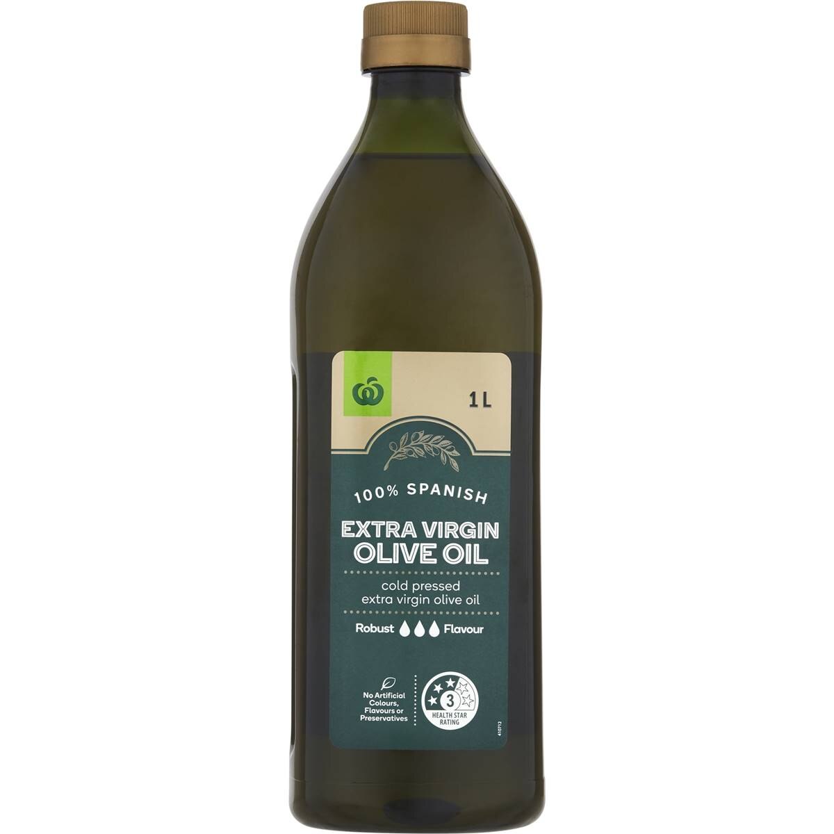 Woolworths Extra Virgin Spanish Olive Oil 1l