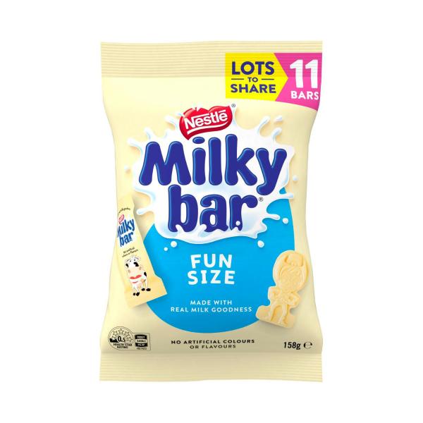 MILKYBAR MINI WHITE CHOC SHARE PACK 11 PIECES 158 GRAM