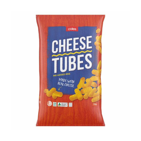 COLES CHEESE TUBES:.:170 GRAM